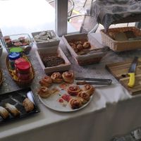 breakfast buffet at Loving Hut Pension in St Kanzian