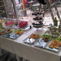 breakfast buffet at Loving Hut Pension in St Kanzian