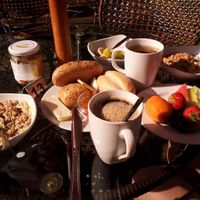 breakfast at Loving Hut Pension in St Kanzian