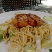 lunch 1 at Loving Hut Pension in St Kanzian