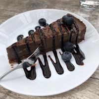 Chocolate cheesecake  at Loving Hut Pension in St Kanzian