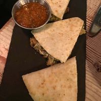 Chick'n Quesadilla at DIX Lounge in Vancouver