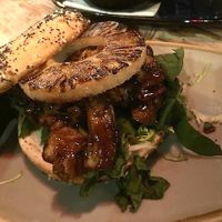 Teriyaki Chick'n Burger at DIX Lounge in Vancouver