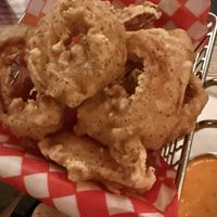 Onion rings  at DIX Lounge in Vancouver