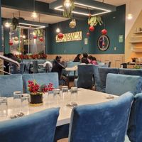 Downstairs dining room at "Gloriabamba" Restaurant in Cajamarca