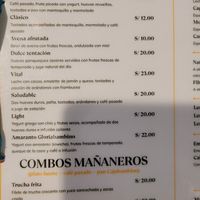 Breakfasts at "Gloriabamba" Restaurant in Cajamarca