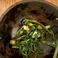 Garlic Greens  at June Bistros in Central Province