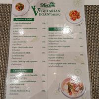 Vegan menu at Blossom Restaurant in Chiang Rai