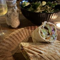 Veg lavash and green saladd  at Zai Cafe in Kabupaten Badung