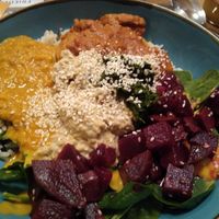 Tikka masala bowl at Schrebergarten in Mainz