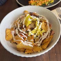 loaded potato wedges  at Veggie Vie Hahndorf in Adelaide