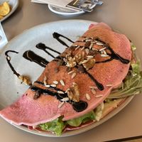 Vegan crepe with hummus   at Café Melita - Palmelita in Tenerife