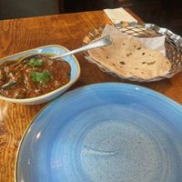 bhindi masala fry with one phulka at Rishi's Indian Aroma - Perth in Perth