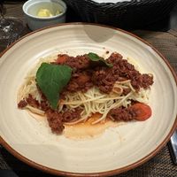 Spaghetti bolognaise  at Paprika in Lima