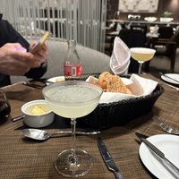 Pisco sour with no egg!  at Paprika in Lima