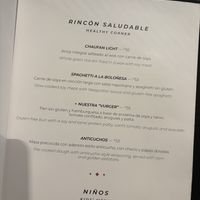 Vegan menu  at Paprika in Lima