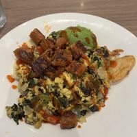 spicy vegan bowl  at The Broken Yolk Cafe in San Diego