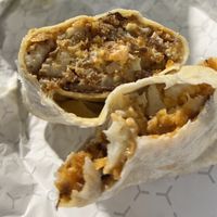 vegan buffalo cauliflower wrap (no lettuce or blue cheese)  at The Salty Chick in New Jersey