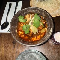 Vegan pork belly   at Kruk in London