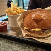 Peawe vegan burger (129kr burger only)  at Stekt Burger & Stuff (Mall Of Scandinavia) in Stockholms Län