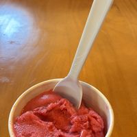 Raspberry sorbet   at shaky crepe in Mobile