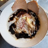 Black garlic ramen  at Stope. Vegan Cafe in Kyoto