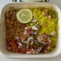 Taco bowl at Kcal Restaurant - Motor City in Dubai