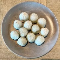 Vegetable dumplings  at Garage Restaurant in Abu Dhabi