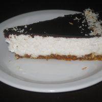 Bounty cake at Vege Miasto in Warsaw