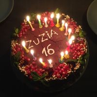 special cake at Vege Miasto in Warsaw