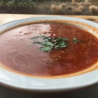 tomato soup  at Vege Miasto in Warsaw