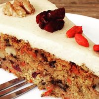 Carrot cake to die for  at Vege Miasto in Warsaw