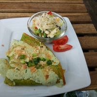 krep with spinage :) at Vege Miasto in Warsaw