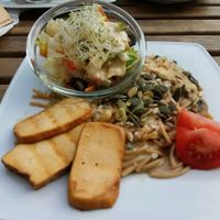 cheese pasta :) at Vege Miasto in Warsaw