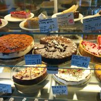 desserts at Vege Miasto in Warsaw