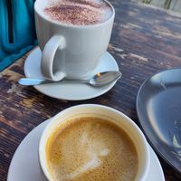 Big Babychino and decaf at Vege Miasto in Warsaw