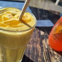 Mangolassi 😍😍😍😍💚 Strawberry limonade 😍😍😍😍 at Vege Miasto in Warsaw