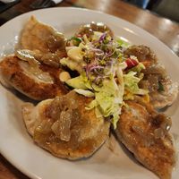 Pan-fried pierogi at Vege Miasto in Warsaw