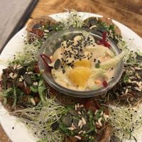 Buckwheat pancakes  at Vege Miasto in Warsaw