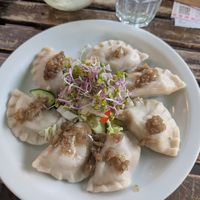 Tofu-Kartoffel-Pierogi at Vege Miasto in Warsaw