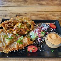 Jackfruit wrap at Vege Miasto in Warsaw
