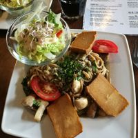 Kale pasta at Vege Miasto in Warsaw