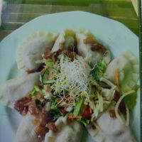 Russian dumplings at Vege Miasto in Warsaw