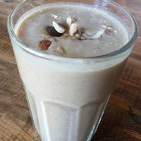 Nut smoothie at Vege Miasto in Warsaw