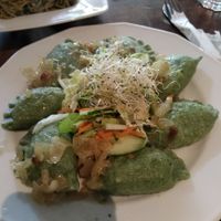 Vegan pierogi at Vege Miasto in Warsaw