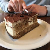 Looks good dosn’t tasted like Tirsmisu  at Vege Miasto in Warsaw