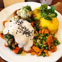A winter lunch special at Vege Miasto  at Vege Miasto in Warsaw