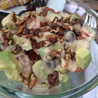 Avocado salad - really yummy :) at Vege Miasto in Warsaw