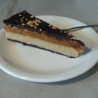 Raw snickers at Vege Miasto in Warsaw