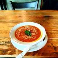Lentils soup at Vege Miasto in Warsaw